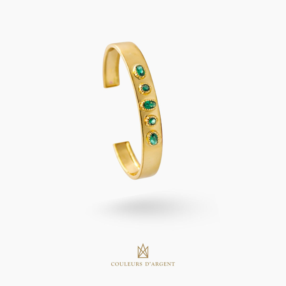 pulseira em prata 925 com pedra natural ou sintética, fotografado em fundo branco – Couleurs d’Argent - Portugal