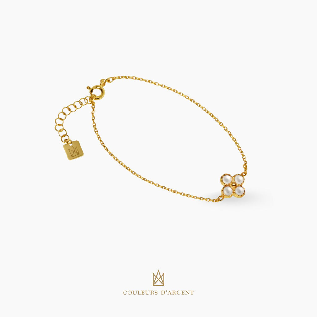 pulseira em prata 925 com pedra natural ou sintética, fotografado em fundo branco – Couleurs d’Argent - Portugal