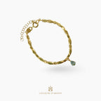 pulseira em prata 925 com pedra natural ou sintética, fotografado em fundo branco – Couleurs d’Argent - Portugal