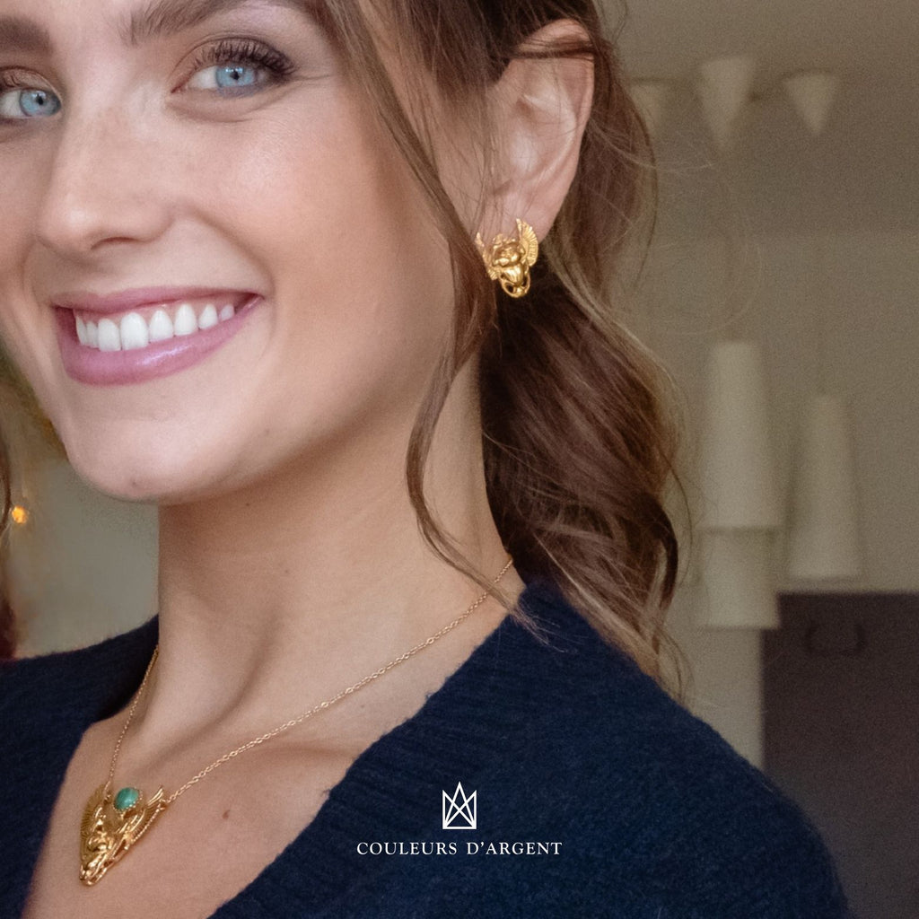 Anubis earrings 