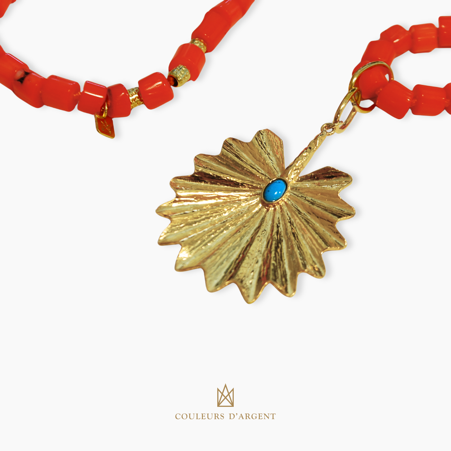 Colar Palma Coral