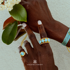 Castanheiro ring cabochons 