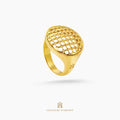 anel dourado de prata 925 com pedra natural ou sintética, plaqueado e banhado a ouro 18k e fotografado em fundo branco – Couleurs d’Argent